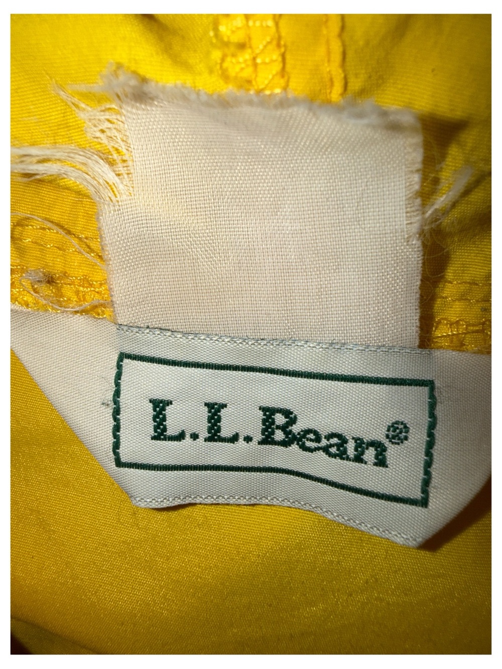 L.L.Bean - Yellow Half‑Zip Hooded Windbreaker – Lightweight - Men’s Size Large - Picture 3 of 3